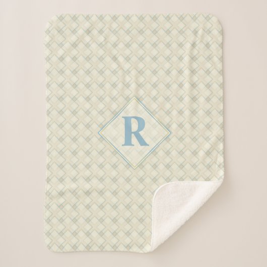 Anfänglich Nice Abstrakt Blue & Golden Transparenc Sherpadecke (Vorderseite)