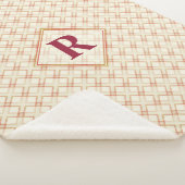 Anfänglich Nice Abstrakt Red & Golden Transparency Sherpadecke (3/4)