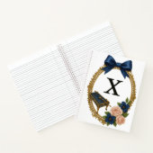 Anfänglich X Selten Elegant Regency Notizblock (Innenseite)
