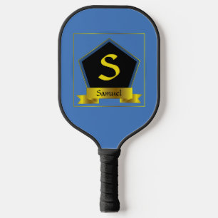 Anfängliche Änderung, Name hinzufügen, Blauer Gold Pickleball Schläger