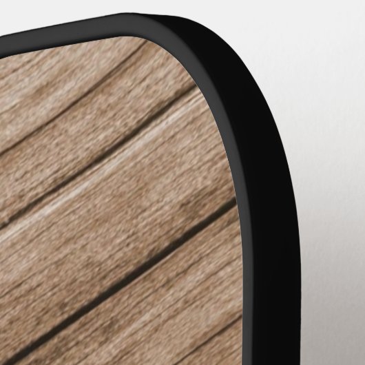 Anfängliche Änderung, Name hinzufügen, Holzfußbode Pickleball Schläger (Linke Seite)