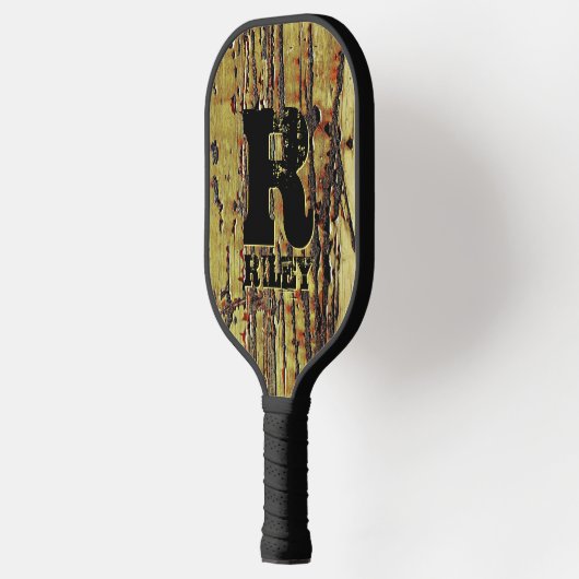 Anfängliche Änderung, Name hinzufügen, Rusty Metal Pickleball Schläger (Links)