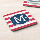 Anfängliche Anwendung des patrouillischen Red Whit Getränkeuntersetzer (Linke Seite)