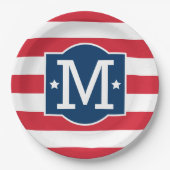 Anfängliche Anwendung des patrouillischen Red Whit Pappteller (Vorderseite)