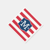 Anfängliche Anwendung des patrouillischen Red Whit Serviette (Ecke)