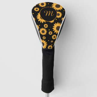 Anfängliche Blütenmonogramm Golf Headcover