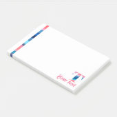 Anfängliche Hinweise für das blaue Korallengradien Post-it Klebezettel (angewinkelt)