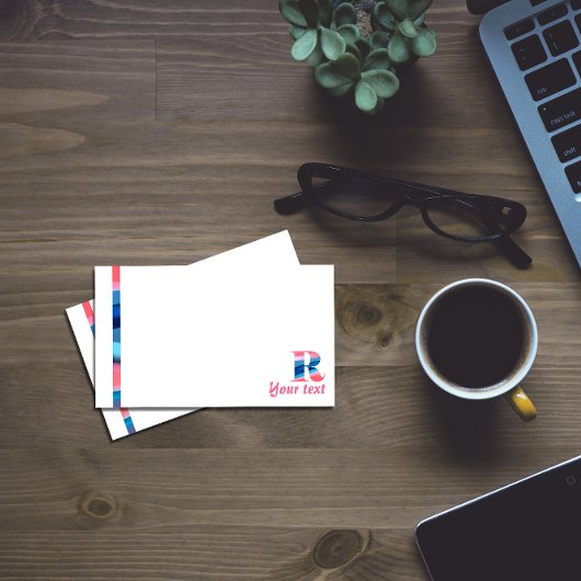 Anfängliche Hinweise für das R-Korallenblau Post-it Klebezettel