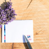 Anfängliche Hinweise für das W-Korallenblau-Farbve Post-it Klebezettel