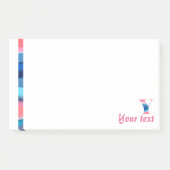 Anfängliche Hinweise für das Y-Korallenblau Post-it Klebezettel (Vorderseite)