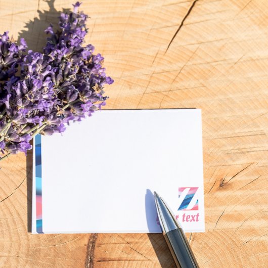 Anfängliche Hinweise zu blauem Korallengradienten Post-it Klebezettel