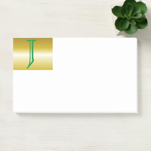Anfängliche J-Monogramm-Post-It-Notes Post-it Klebezettel (Büro)