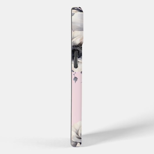 Anfängliche Monogramm Blush Pink Floral Case-Mate iPhone Hülle (Rückseite / Rechts)