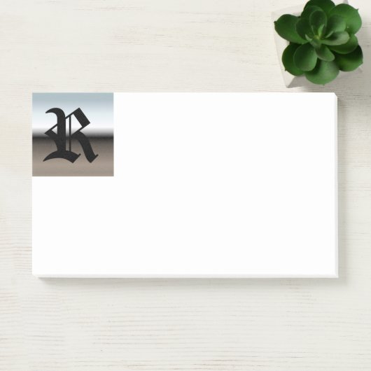 Anfängliche R-Monogramm-Post-It-Notes Post-it Klebezettel (Büro)