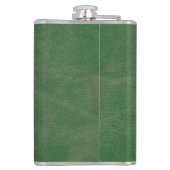 Anfängliche Rustikal-Grünleder-Textur Flachmann (Rückseite)