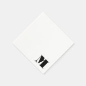 Anfängliche Serif-Monogramm Serviette (Ecke)