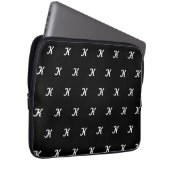 Anfängliche Tablethülle (Schwarz & Weiß) Laptopschutzhülle (Vorne Rechts)