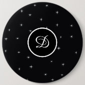 Anfängliche trendy Retrostern nach eigenem Vorbild Button (Vorderseite)