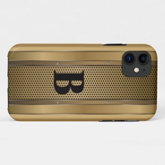 Anfängliche Veränderung, Gold brauner Tan texturie Case-Mate iPhone Hülle (Rückseite (Horizontal))