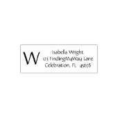 Anfängliche Verwendung der modernen Address Monogr Permastempel (Design)
