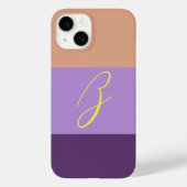 Anfänglicher Anfangsbuchstabe des eleganten Farbbl Case-Mate iPhone Hülle (Rückseite)