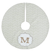 Anfänglicher Baumrock mit weißem Baumleder Polyester Weihnachtsbaumdecke (Vorderseite)