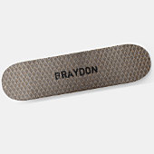 Anfänglicher Blick auf das graubraune Schachbrett Skateboard