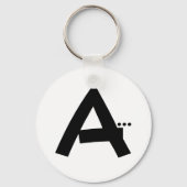 Anfänglicher Buchstabe A Monogram Moderner Schlüss Schlüsselanhänger (Vorderseite)