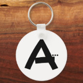 Anfänglicher Buchstabe A Monogram Moderner Schlüss Schlüsselanhänger (Vorderseite)