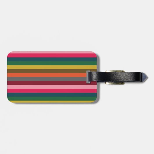 Anfänglicher, hellrosa Streifen Gepäckanhänger (Rückseite horizontal)