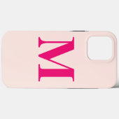 Anfänglicher Individuelle Name rosa, rosa, rosa, r Case-Mate iPhone Hülle (Rückseite (Horizontal))