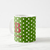 Anfänglicher Name A B C D E F G Golf Stick ändern Kaffeetasse (Vorderseite Links)