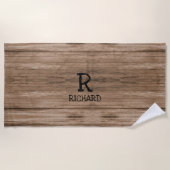 Anfänglicher Name Holzklappwand hinzufügen Strandtuch (Vorderseite)