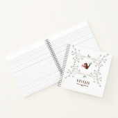 Anfänglicher Name von Schmetterling und Bläserrahm Notizblock (Innenseite)