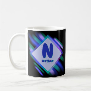 Anfänglicher Name, weiche Farbe ändern - M N O P Q Kaffeetasse