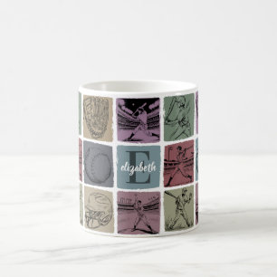 Anfängliches individuelles Baseball-Geschenk Retro Kaffeetasse