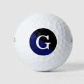Anfängliches Monogramm für das Blue 2 Tone Diag Golfball (Vorderseite)
