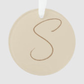 Anfängliches Monogramm mit klassischer Handschrift Ornament (Vorderseite)