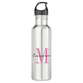 Anfängliches Monogramm und Personalisiertes Gesche Edelstahlflasche