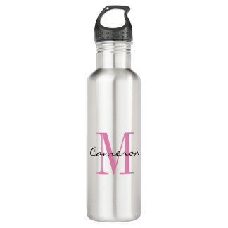 Anfängliches Monogramm und Personalisiertes Gesche Edelstahlflasche