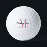 Anfängliches Monogramm und Personalisiertes Gesche Golfball<br><div class="desc">Initial und Name Personalisiert</div>