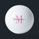 Anfängliches Monogramm und Personalisiertes Gesche Golfball<br><div class="desc">Initial und Name Personalisiert</div>