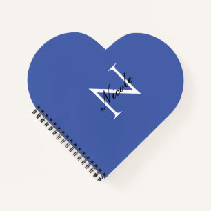 Anfängliches monogrammiertes handgeschriebenes eig notizblock