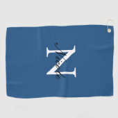 Anfängliches monogrammiertes handschriftliches eig golfhandtuch (Horizontal)
