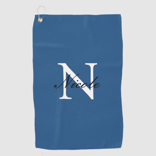 Anfängliches monogrammiertes handschriftliches eig golfhandtuch (Vorderseite)