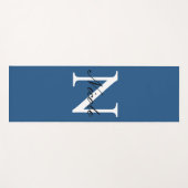Anfängliches monogrammiertes handschriftliches eig yogamatte (Vorderseite (Horizontal))