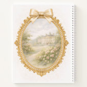 Anfängliches V Elegantes Design Regency Notizblock (Rückseite)