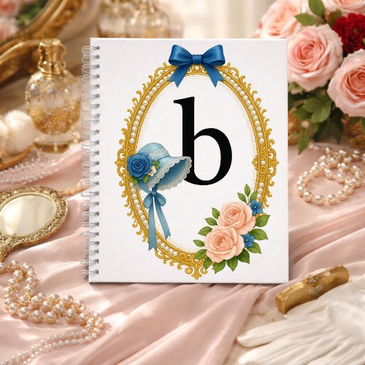 Anfangs-B-Schreiben Personalisierte Regency-Epoche Notizblock