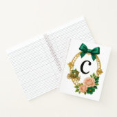 Anfangs C Brautjungfer Geschenk Regency Elegant Notizblock (Innenseite)