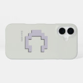 Anfangs-C Retro-Pixel-Art-Monogramm-Handyhülle iPhone 16 Hülle (Rückseite (Horizontal))